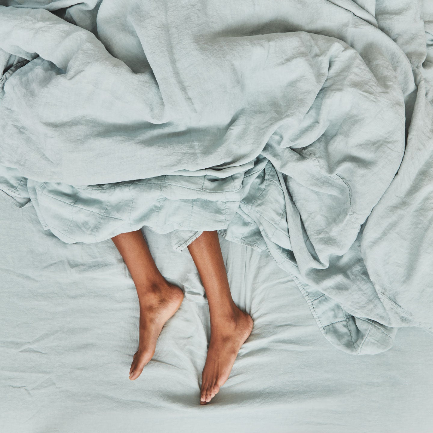 Simple Linen Pillowcases, Set of 2 - Sky