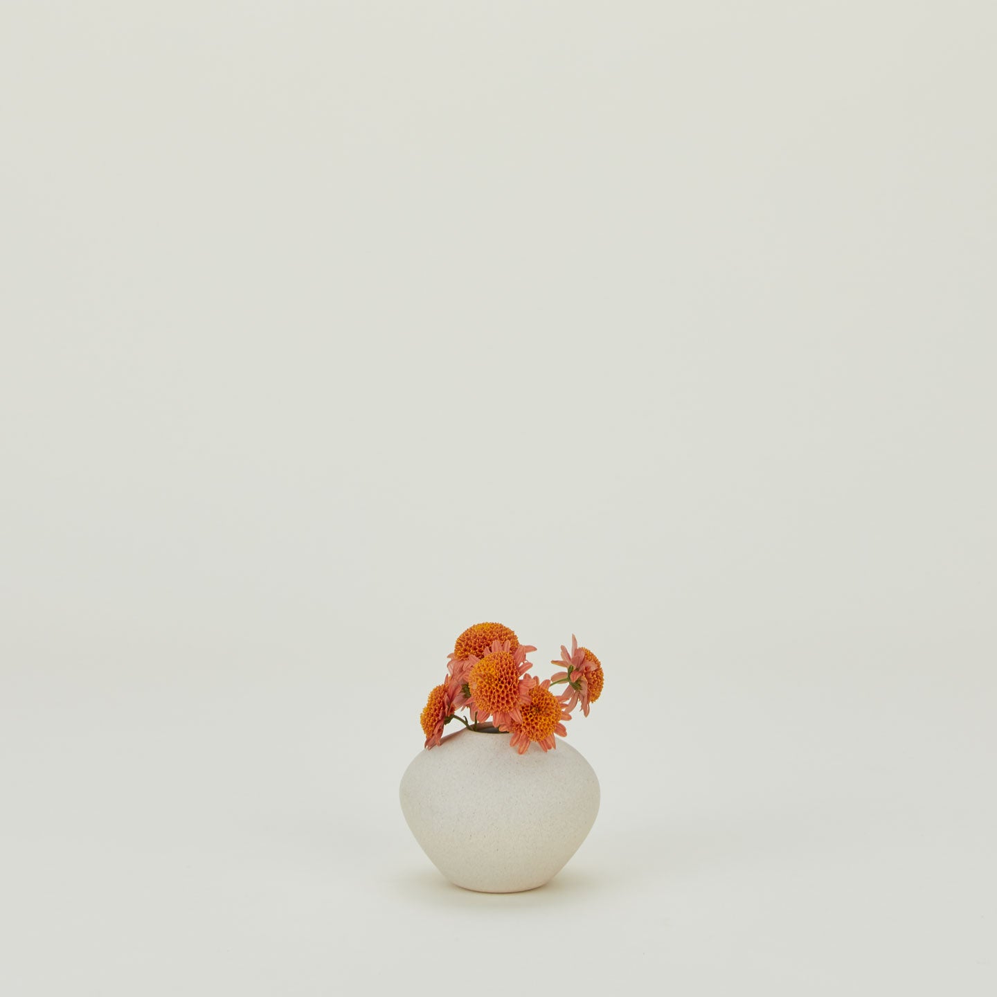 Verdure Vase in Natural in Small size with flowers.