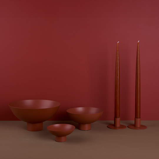 Essential Footed Bowl Decor Bundle - Terracotta
