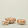 Linen Bowl Cover, Set of 3 - Orange