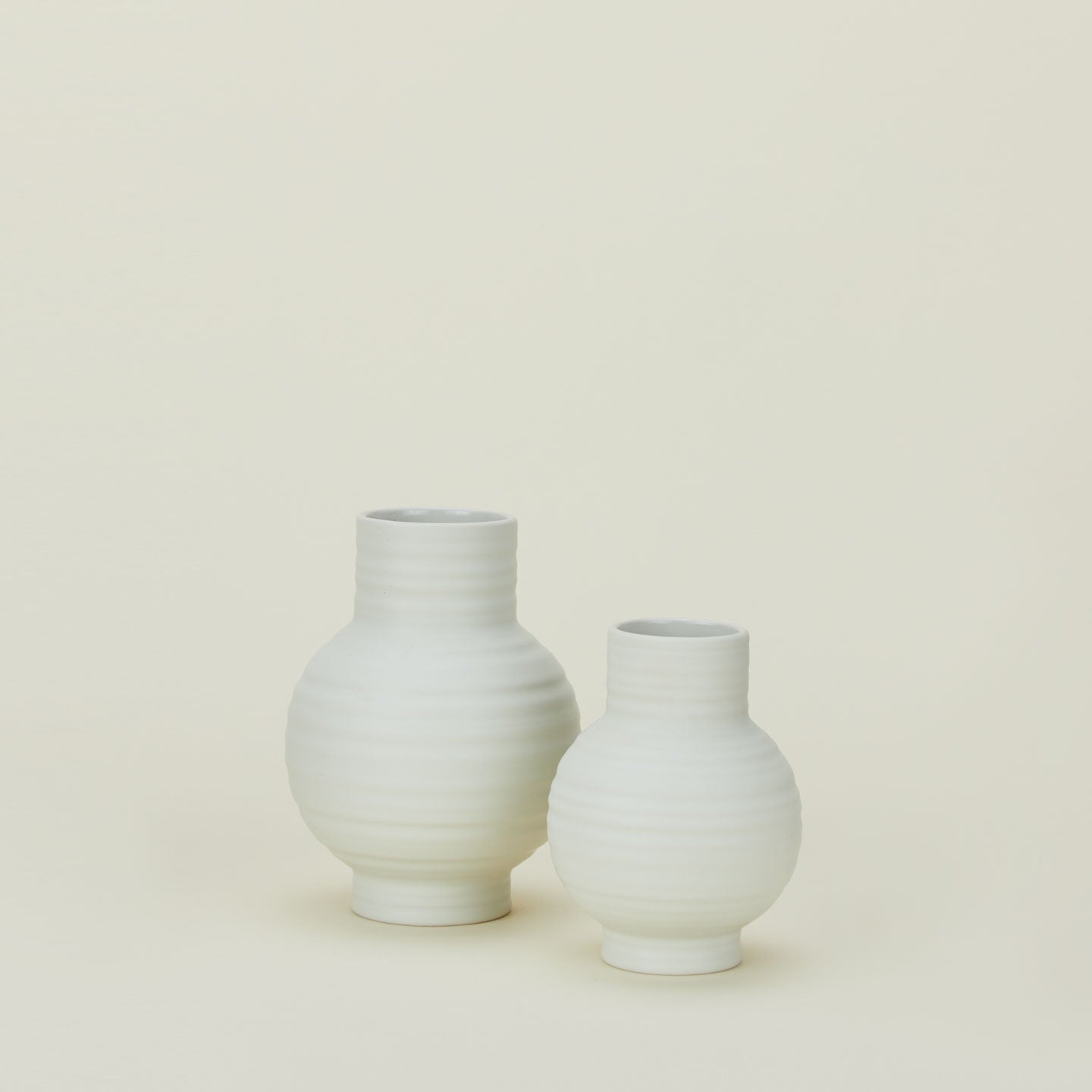 Essential Ceramic Vase in Bone in Small and Large sizes.