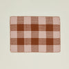 Simple Plaid Rug - Blush/Terracotta