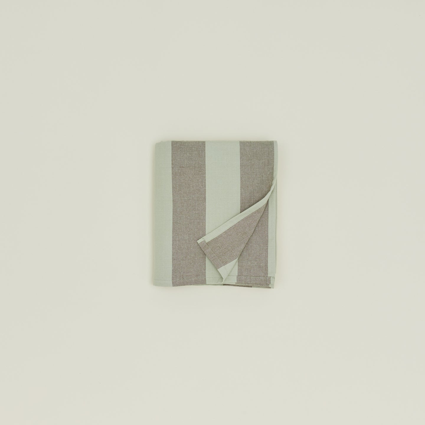 Essential Striped Tablecloth - Olive/Sage