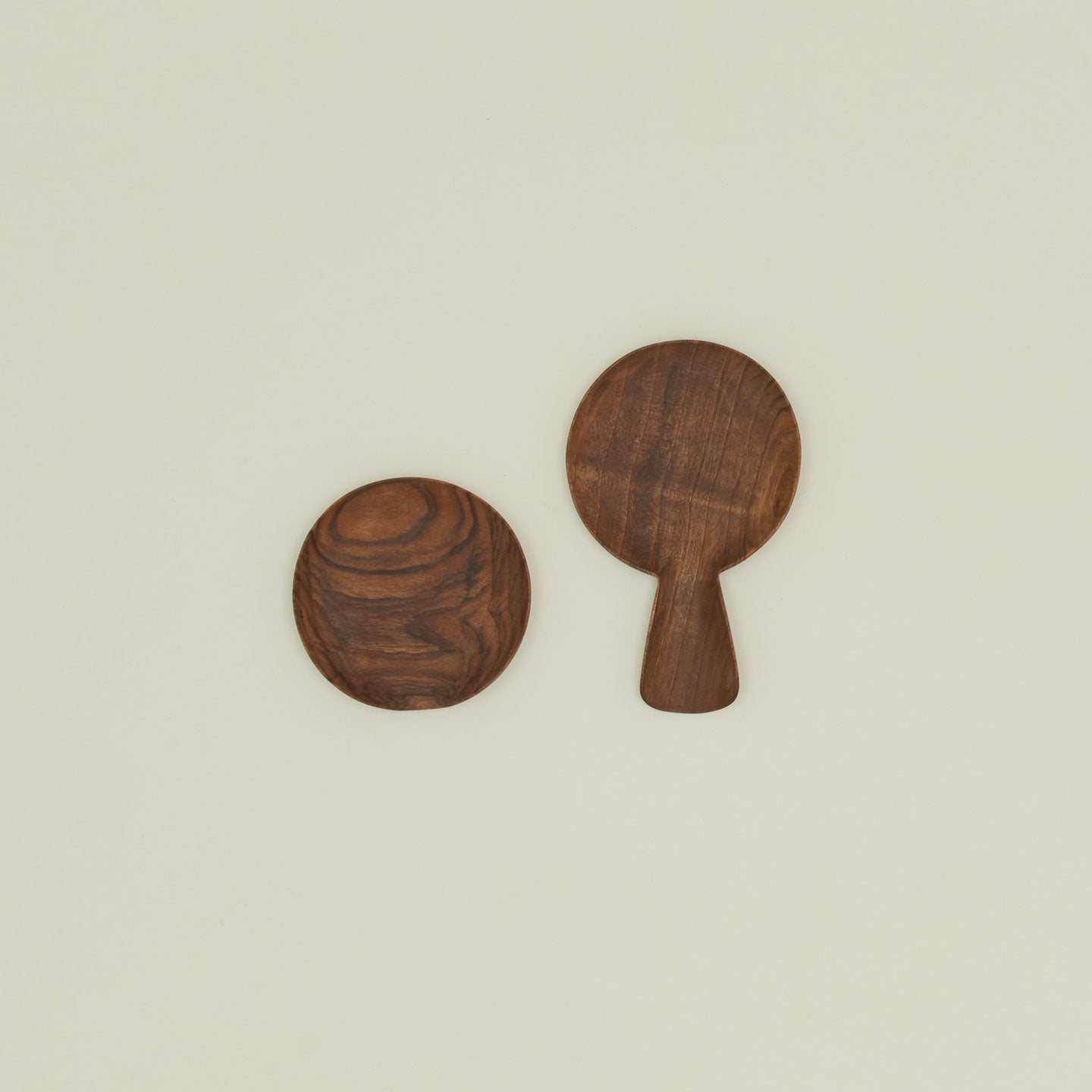 Hand Carved Walnut Spoon Rest + Handle