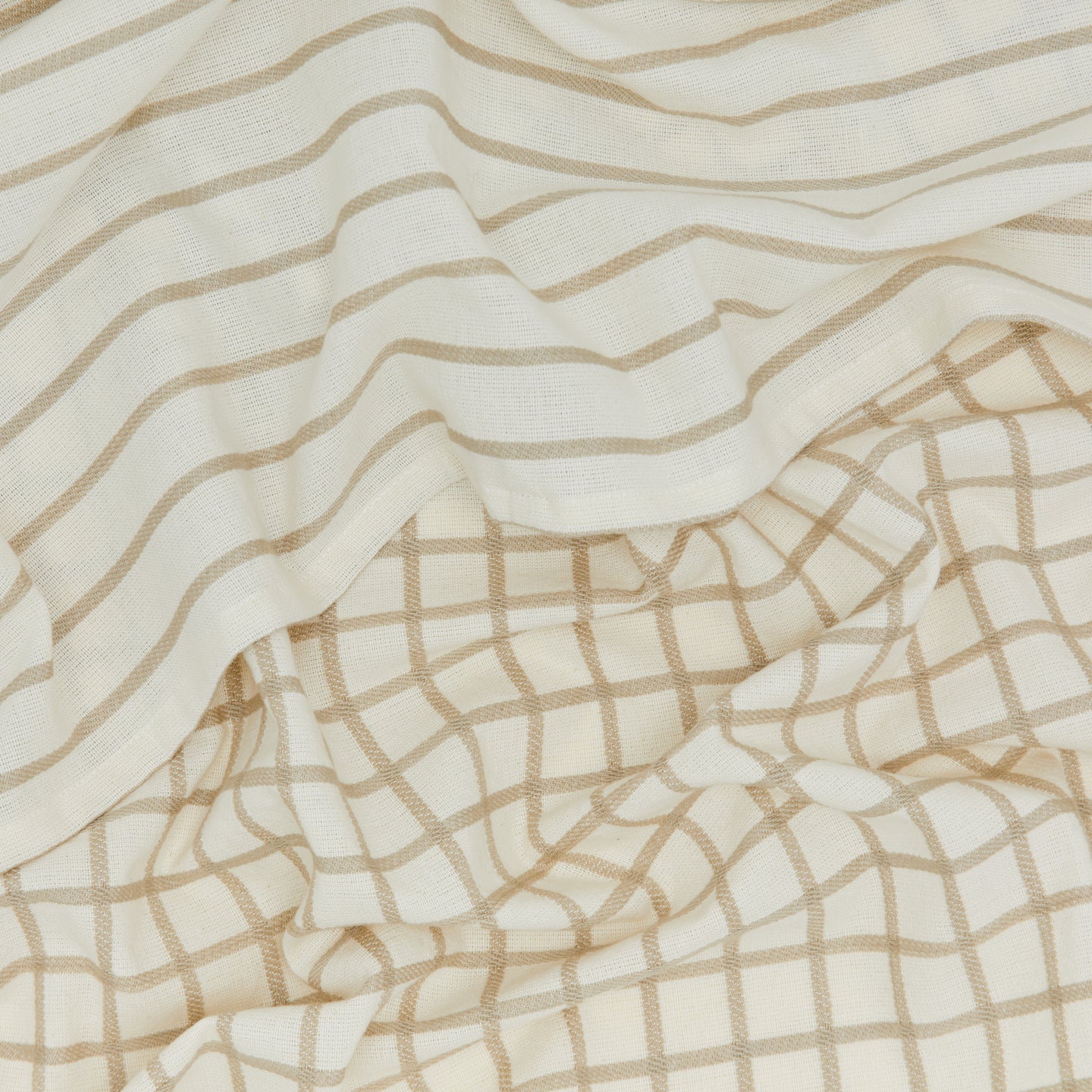 Essential Yarn Dyed Dish Towel, Set of 2 - Flax + Ivory