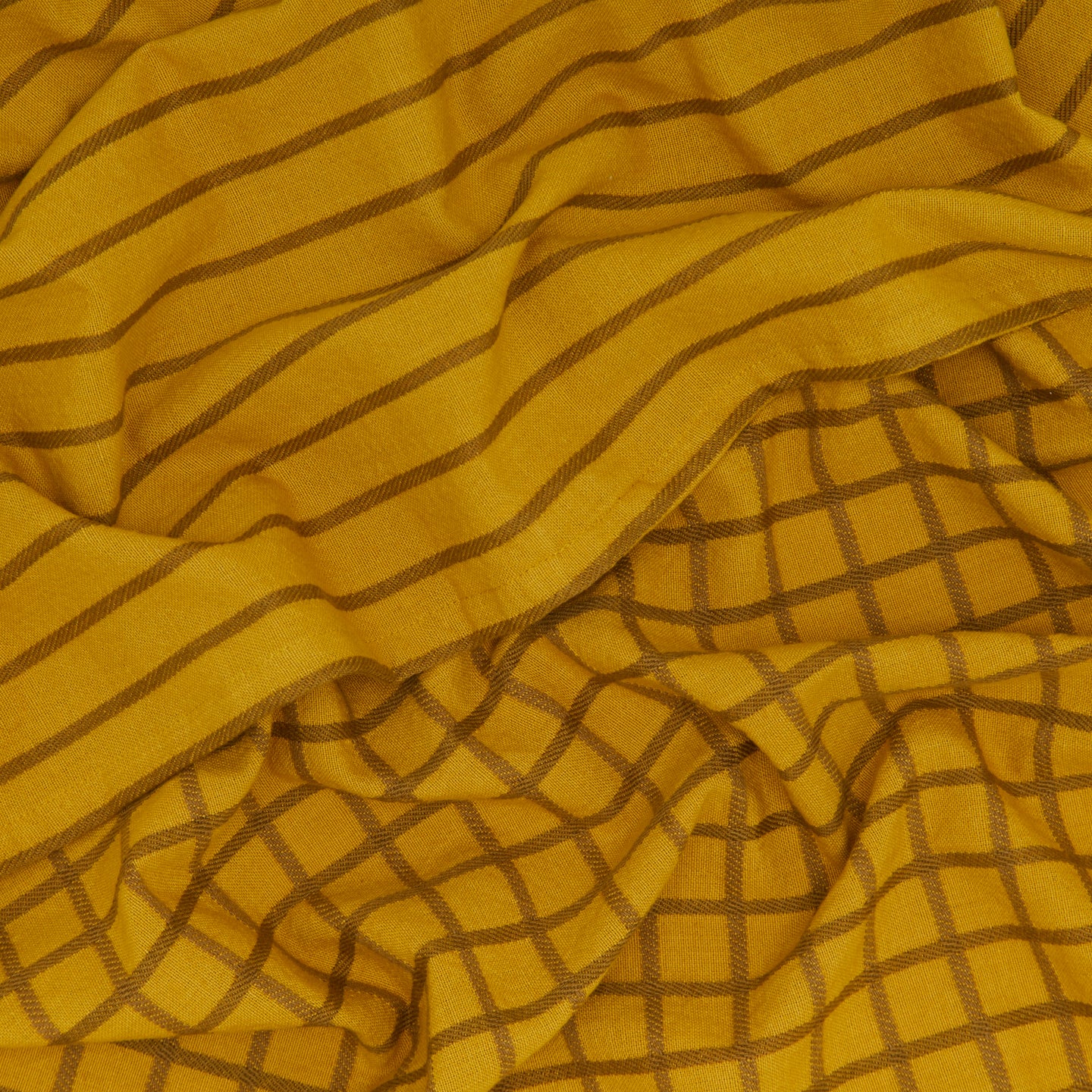 Essential Yarn Dyed Dish Towel, Set of 2 - Mustard + Bronze