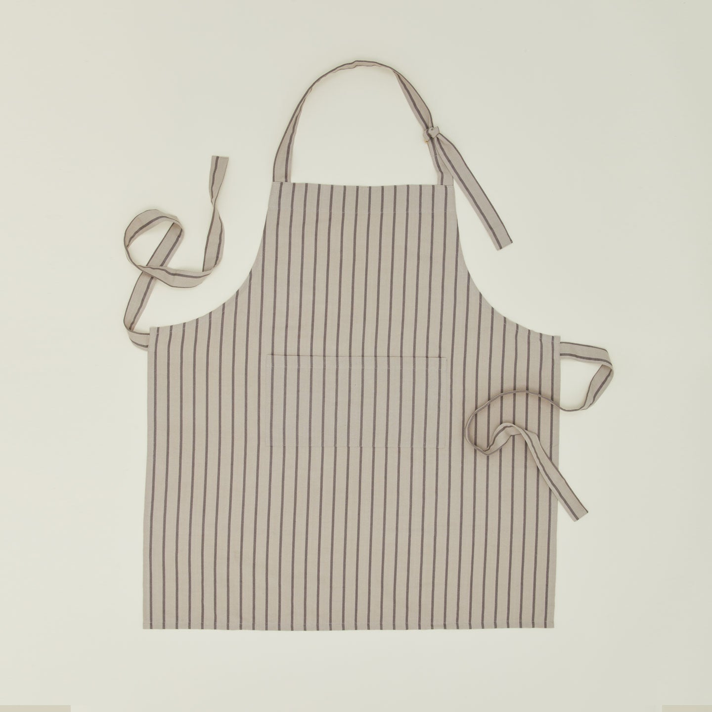 Essential Striped Apron -Light Grey/Dark Grey