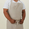 Essential Striped Apron - Light Grey/Dark Grey
