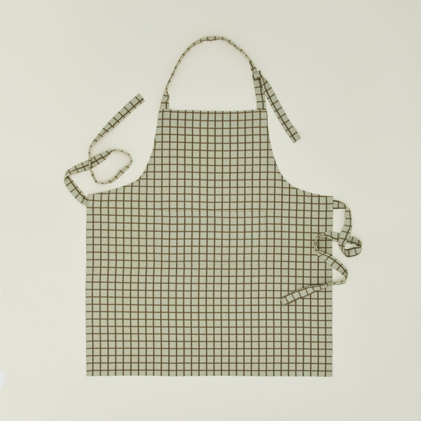 Essential Check Apron - Sage/Olive