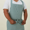 Essential Check Apron - Sky/Peacock