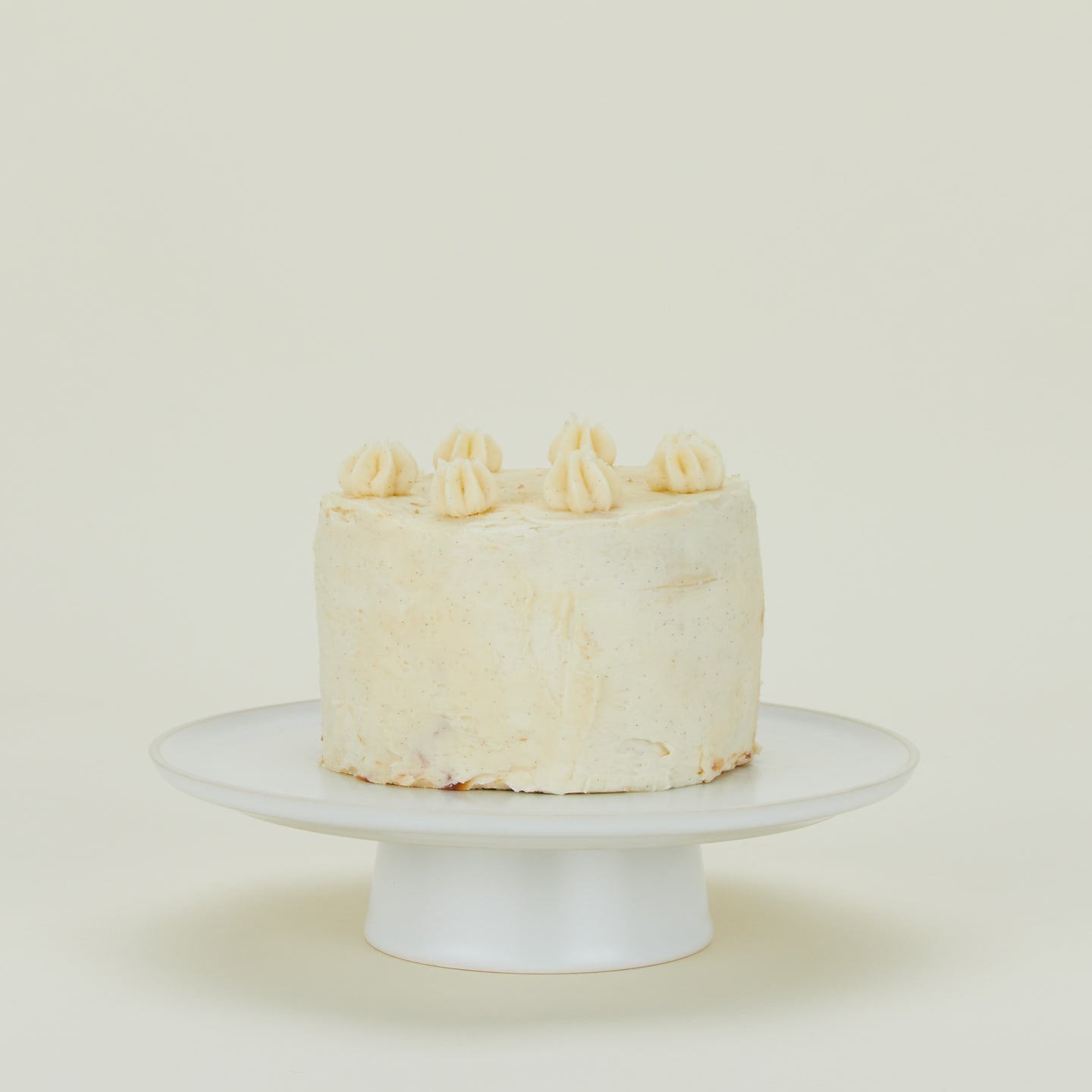 Modernist Cake Plate with layer cake.