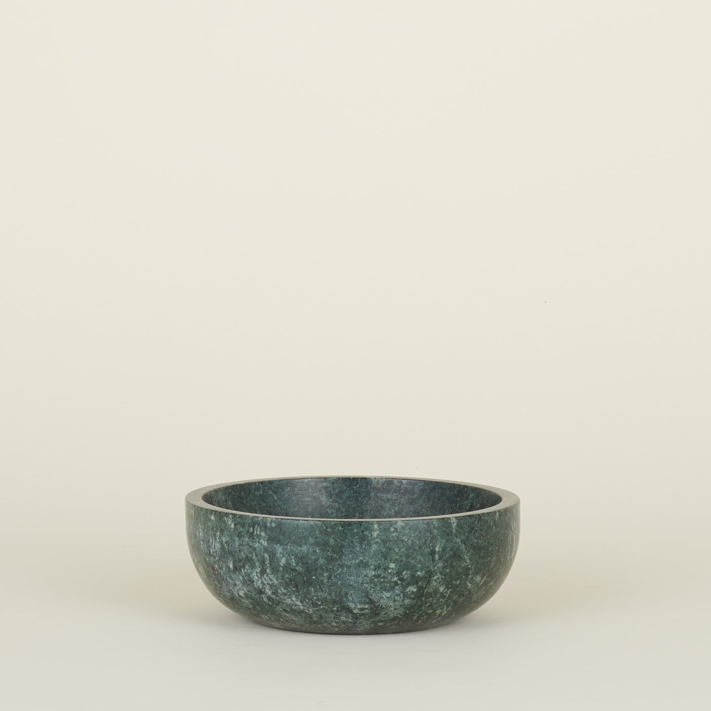 Large Simple Marble Bowl in Green.