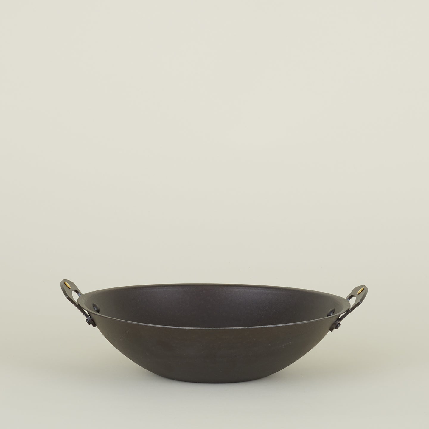 Spun iron wok