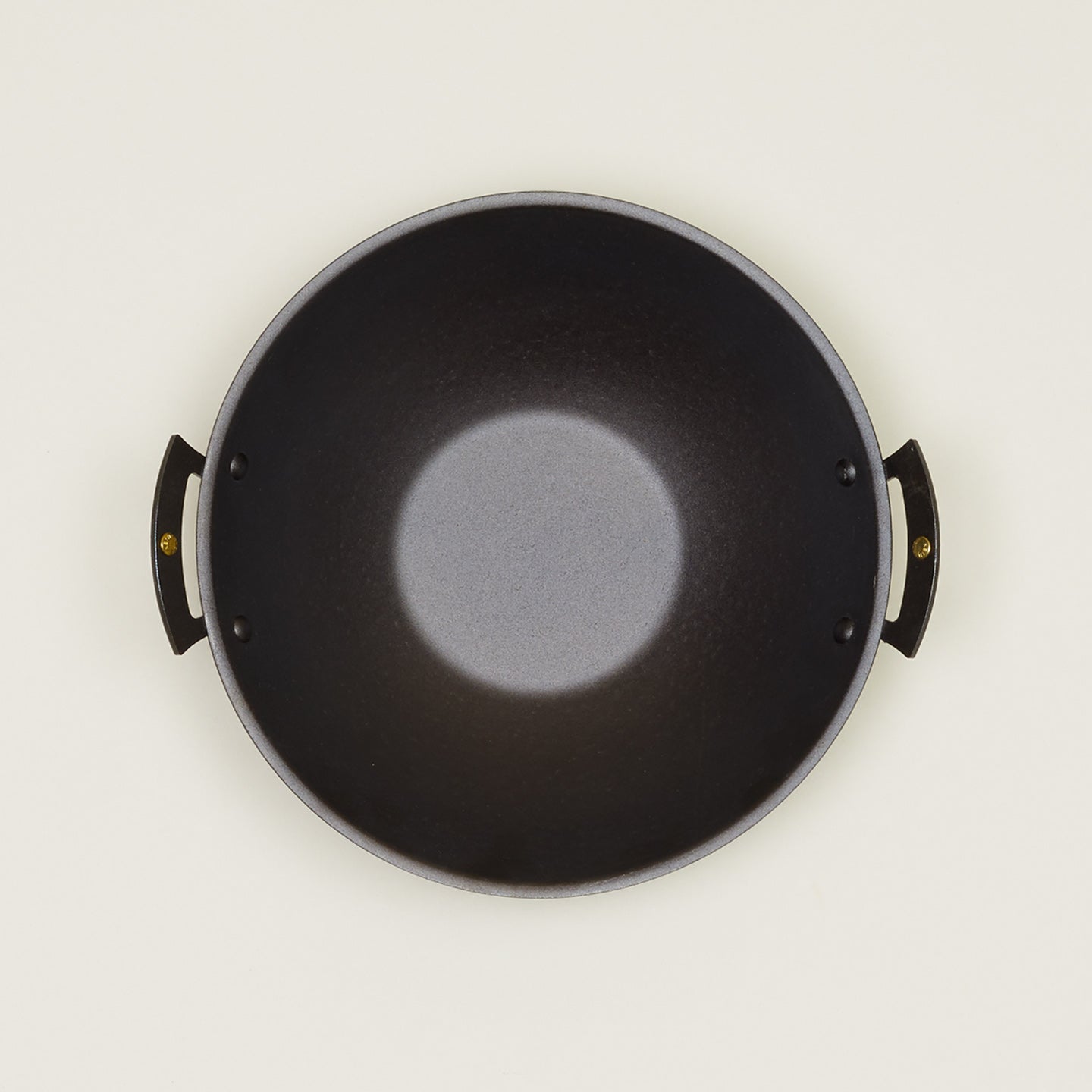 Spun iron wok