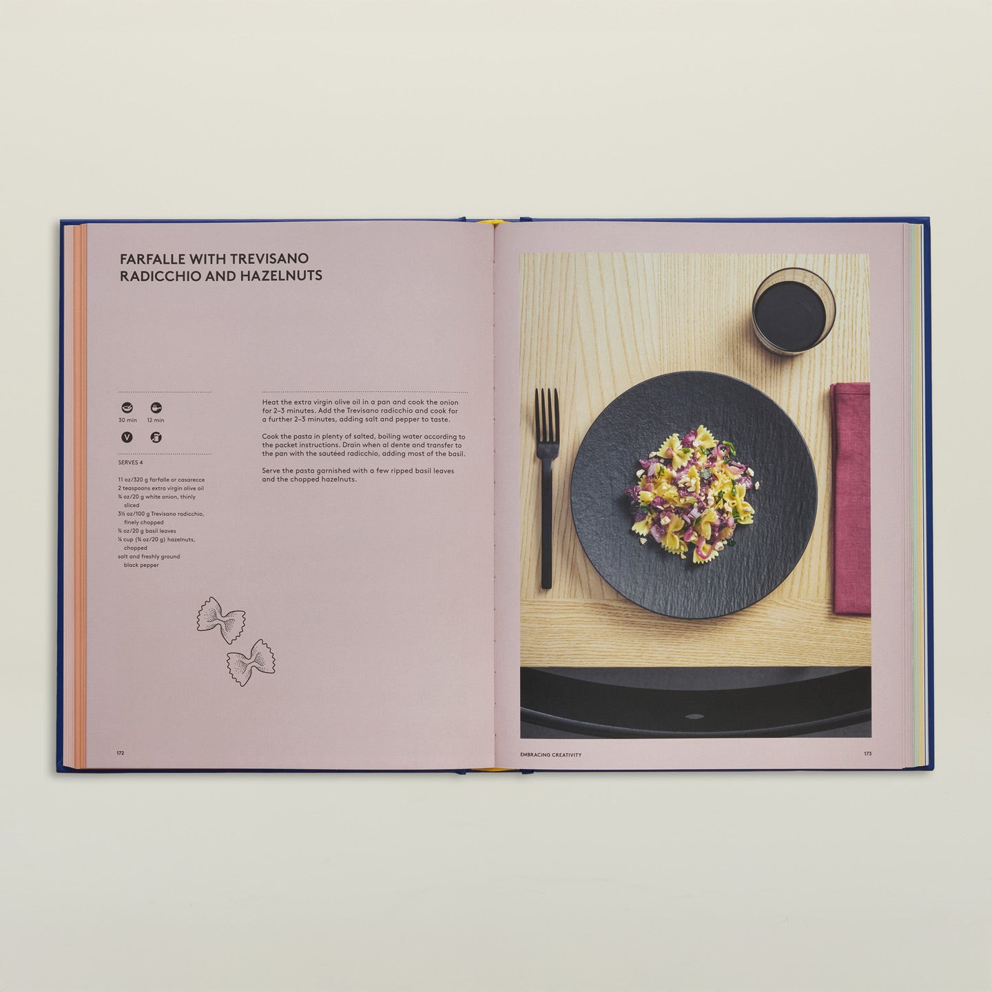 The book of pasta open