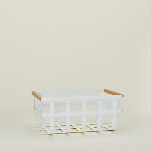 A modern Dual Handled Storage Basket. 