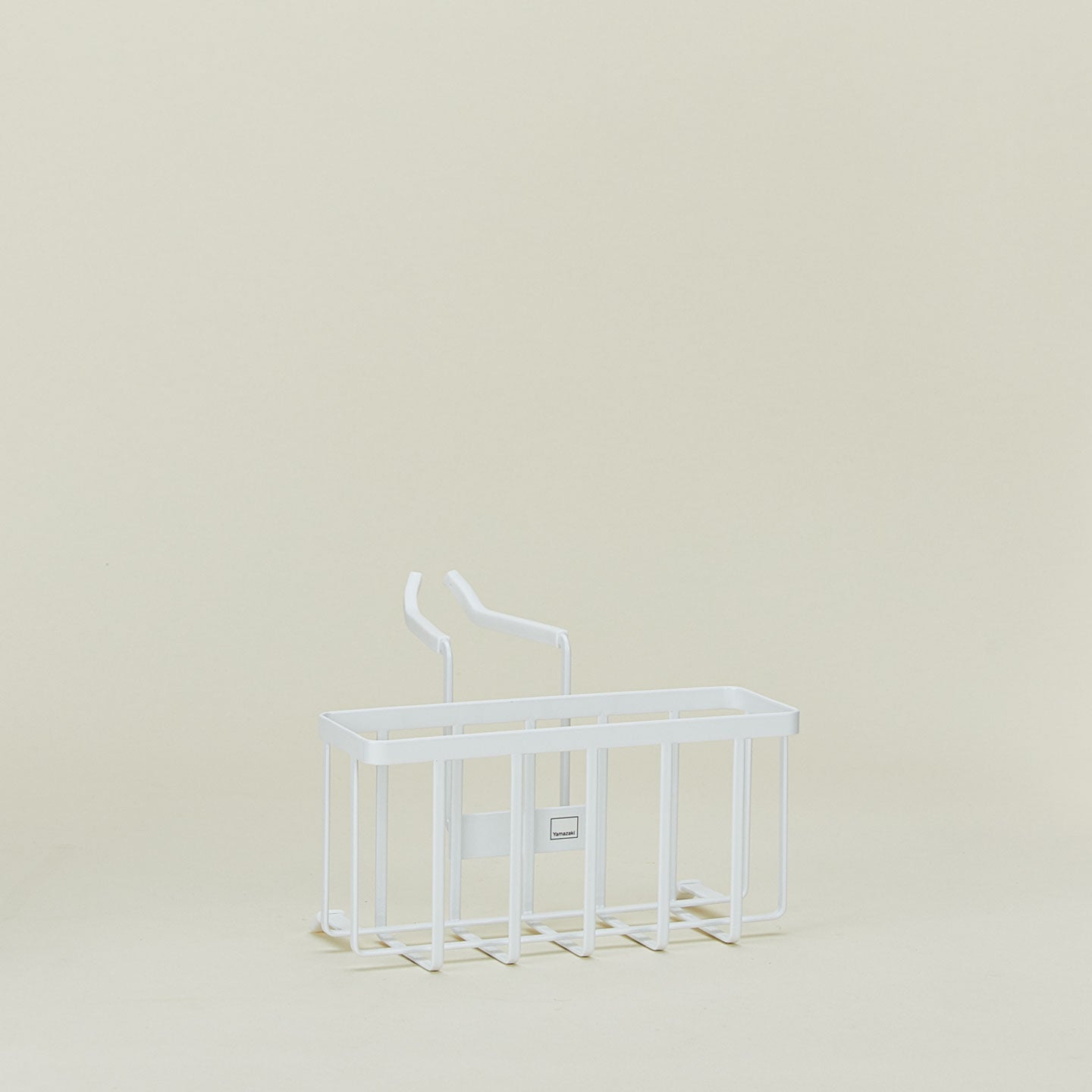 A modern hanging sponge caddy. 