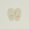 Fuzzy Wool Slippers - White