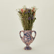 Dried Floral Bouquet - Cottage in a pink and blue vase