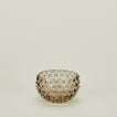 Glass hobnail grey tapas bowl.