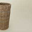 Detailed view of rattan umbrella stand