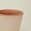 Close up view of Berg's Potter Helena terracotta pot.