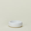 Concave ceramic bowl in white