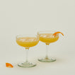 Bow glassware coupes in optic