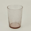 Close up of Glass Tumbler in Blush.