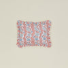 Block Printed Ruffled Pillow Cover - Blush Floral