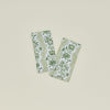 Block Printed Floral Napkins, Set of 2 - Olive Floral