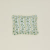 Block Printed Ruffled Pillow Cover - Olive Floral