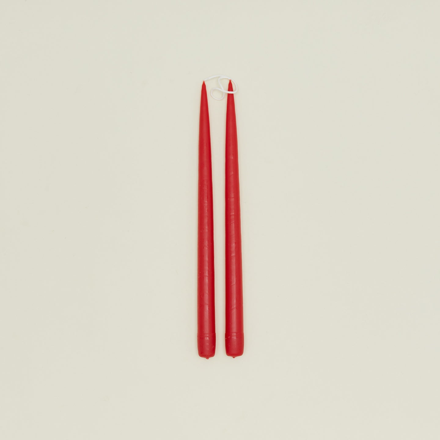 Danica taper candle pair in red