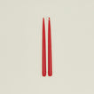 Danica taper candle pair in red