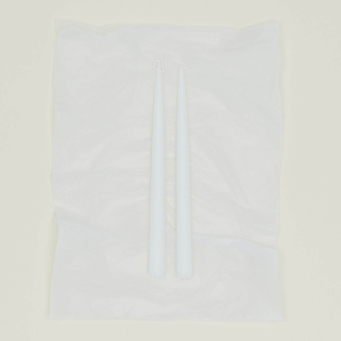 Danica taper candle pair in white