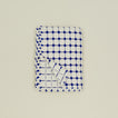 Dove and Donkey wicker fringed tablecloth in cobalt