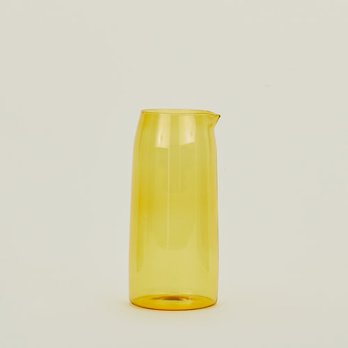 Essential Glassware Pitcher in Amber.
