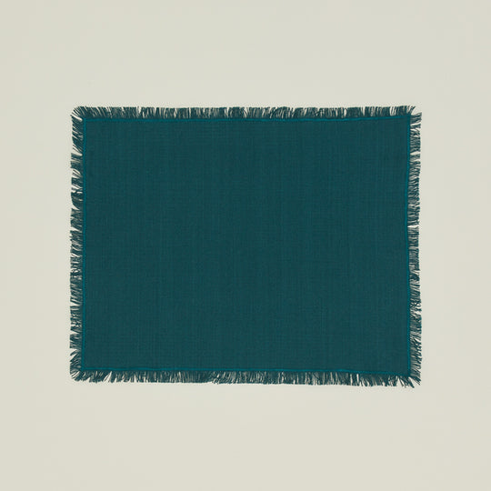 Essential Cotton Placemat, Set of 4 - Peacock