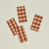 Essential Gingham Dinner Napkin, Set of 4 - Blush/Terracotta