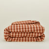 Essential Gingham Duvet - Blush/Terracotta