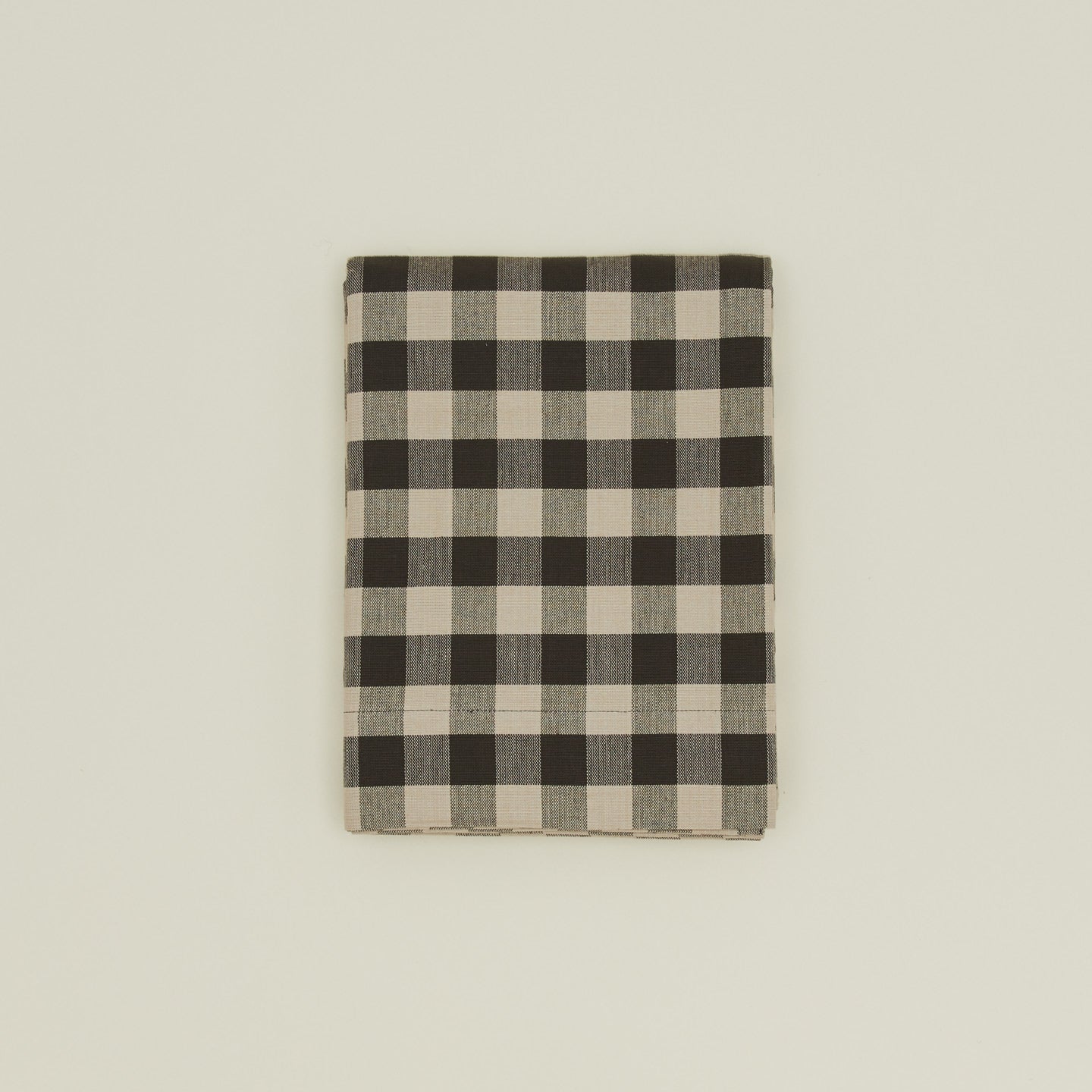 Gingham shower curtain in grey/black 