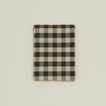 Gingham shower curtain in grey/black 