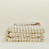 Essential Gingham Duvet - Ivory/Flax