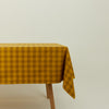Essential Gingham Tablecloth - Mustard/Bronze