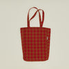 Essential Gingham Tote - Red/Terracotta