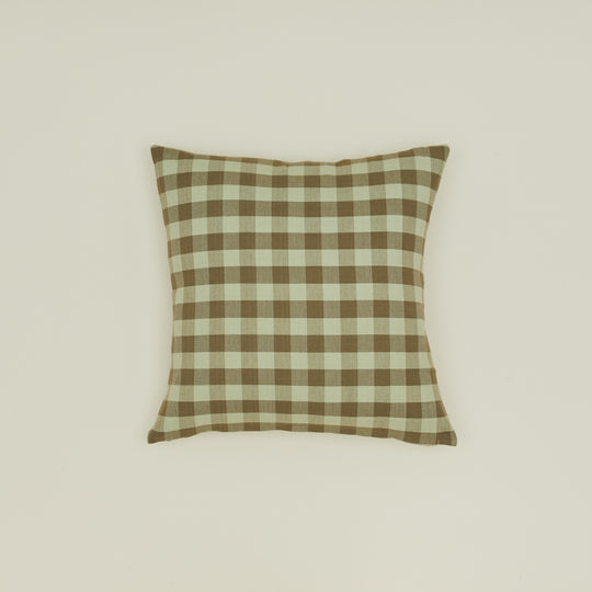 Essential Gingham 18x18 Pillow - Sage/Olive