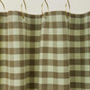 Essential Gingham Shower Curtain - Sage/Olive