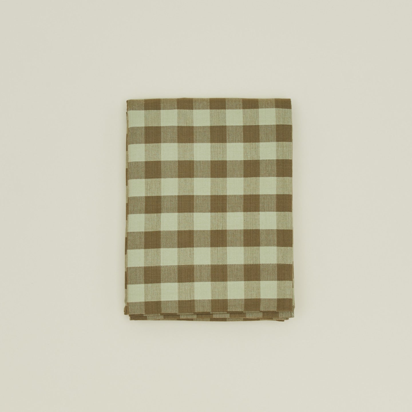 Gingham shower curtain in sage/olive