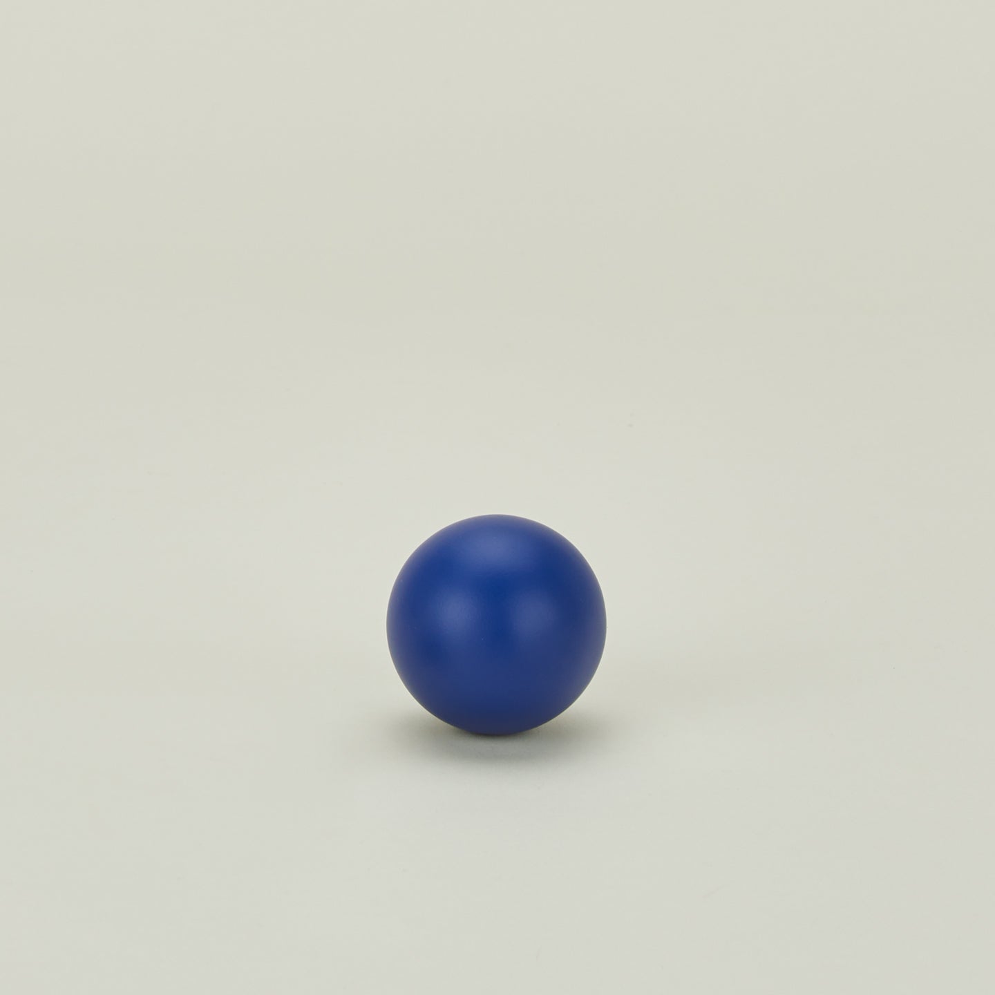 Large essential sphere knob in klein blue