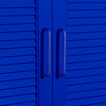 Large essential drawer pull in klein blue on cabinet
